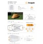 Snugpak Journey Duo. 2 Person Low Profile Tent, Inner-First Pitch With Footprint. Sunburst Orange